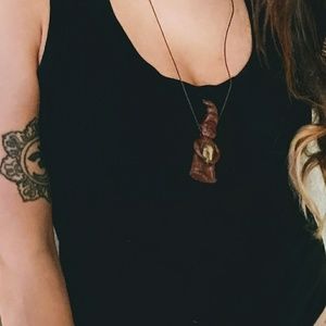 Troll Labdorite Clay Pendant